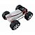 Carrinho robo chassi metalico para robótica educacional - f17924 - Imagem 2