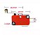 Chave fim de curso v-156-1c25 15a micro switch com rolete - Imagem 4