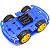 Kit chassi com 4 rodas 4wd - Azul - Imagem 1