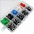Kit push button com capas coloridas - 25 botões - Imagem 1