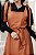 Vestido em viscose midi Terracota de Alça Finas - Imagem 3