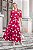 Vestido Midi Vinho em Viscose Poá Leve, Solto e com caimento Impecável - Imagem 5