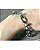 Pulseira em Ródio Negro com Argolas Diversas e Zircônia - Imagem 5