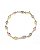 Pulseira de pedras coloridas ovais - Imagem 1