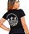 T-Shirt preta estampada mensagem "Leva-me" em branco com imagem marcante nas costas 100% algodão - Imagem 1