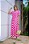 Vestido Midi Rosa em Viscose Poá Leve, Solto e com caimento Impecável - Imagem 4