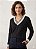 Blusa Cacharrel em Tricot Modal Poá Rosa e Preta - Imagem 3