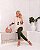 Conjunto em Viscolycra Verde e Nude Calça e Blusa Elisa - Imagem 5