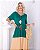 Vestido em Viscolycra longo, solto e leve 3 Marias Verde e Nude Claudia - Imagem 10