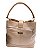 Bolsa Estruturada Nude com Fecho 100% Couro Floater Livia - Imagem 3