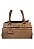 Bolsa Estruturada Tote Nude com Chaveiro e Fivela 100% Couro Carla - Imagem 7