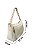 Bolsa Estruturada Off White com alça trançada 100% Couro Alice - Imagem 6