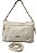 Bolsa Estruturada Off White com alça trançada 100% Couro Alice - Imagem 4
