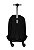 Mochila com Rodinha 360° Crinkle Juvenil Preta Luxcel MC51699YN - Imagem 3