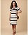 Vestido Curto Gola Polo Listrado Leandra - Imagem 4