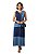 Vestido em Viscolycra Longo Regata Bicolor Tatiane - Imagem 3
