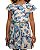 Vestido Infantil Floral Azul com Cinto - Imagem 2