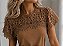 Blusa bordada com renda na gola e mangas Sophia - Imagem 6