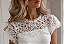 Blusa bordada com renda na gola e mangas Sophia - Imagem 4