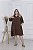 Vestido Dani Plus Size Viscolinho Manga 3/4 - Imagem 3