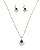 Conjunto Losango Strass com Pedra Verde Musgo - Imagem 3