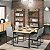 MESA DE JANTAR INDUSTRIAL 135X90 COR NATURAL - Imagem 2