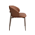 CADEIRA FIRENZE BASE CHAMPAGNE. CARAMELO - PU - Imagem 3