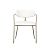 CADEIRA GIRONA BASE CHAMPAGNE. NUDE - BOUCLE - Imagem 1