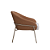 POLTRONA INHOTIM BASE CHAMPAGNE. CARAMELO (PU) + NUDE - Imagem 3