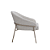 POLTRONA INHOTIM BASE CHAMPAGNE. LINHO RUSTICO CLARO - Imagem 3