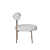 POLTRONA MOMA BASE CHAMPAGNE. LINHO RUSTICO CLARO - Imagem 3