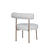 POLTRONA MOMA BASE CHAMPAGNE. LINHO RUSTICO CLARO - Imagem 4