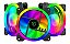 KIT COM 3 FANS 120X25MM T-TGF513 RGB PRETO NOVO - Imagem 1