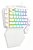 TECLADO MECANICO GAMER DITIX RGB BRANCO SWITCH AZUL NOVO - Imagem 3