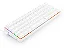 TECLADO GAMER MECANICO LAKSHMI RAINBOW BRANCO SWITCH AZUL ABNT2 NOVO - Imagem 1