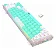 TECLADO MECANICO GAMER REDRAGON CASTOR PRO RGB BRANCO SWITCH GENTLE LIME NOVO - Imagem 3