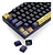 TECLADO MECANICO ALIANCA DO WORLD OF WARCRAFT PRETO E AZUL NOVO - Imagem 3