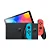 CONSOLE NINTENDO SWITCH OLED VERMELHO/AZUL DESTRAVADO USADO - Imagem 1