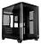 GABINETE KALKAN MIDGARD CURVE PRETO SEM FAN KLK072 NOVO - Imagem 1