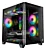 GABINETE KALKAN MIDGARD CURVE PRETO SEM FAN KLK072 NOVO - Imagem 2