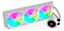 WATER COOLER KALKAN ALPHA 360MM ARGB TELA DIGITAL BRANCO KLK00049 NOVO - Imagem 2
