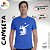 Camiseta Masculina - Modelo Jogador cor Azul Bic - Imagem 1