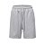Bermuda Jogger Cinza Esportiva com Botões Laterais Black Icon - Imagem 3