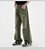 Calça Jeans Baggy Destroyed Verde Claro Envelhecida - Imagem 4