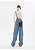 Calça Jeans Azul Simples Jogger Super Baggy com Barra Elástica - Imagem 6
