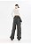 Calça Jeans Cinza Escuro Simples Jogger Super Baggy com Extended Laces - Imagem 7