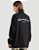 Camiseta Preta Oversized Neck Written Exit - Imagem 1
