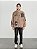 Jaqueta de Lã Full Lettering Baggy Light Mocha - Imagem 5