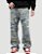 Calça Jeans Azul Clara Acid Bath - Imagem 1