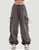 Calça Parachute Cargo Extra Baggy Cinza - Imagem 1